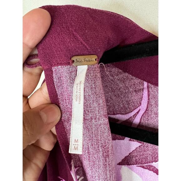 Free People Purple Women's Top Size Medium - Picture 4 of 8